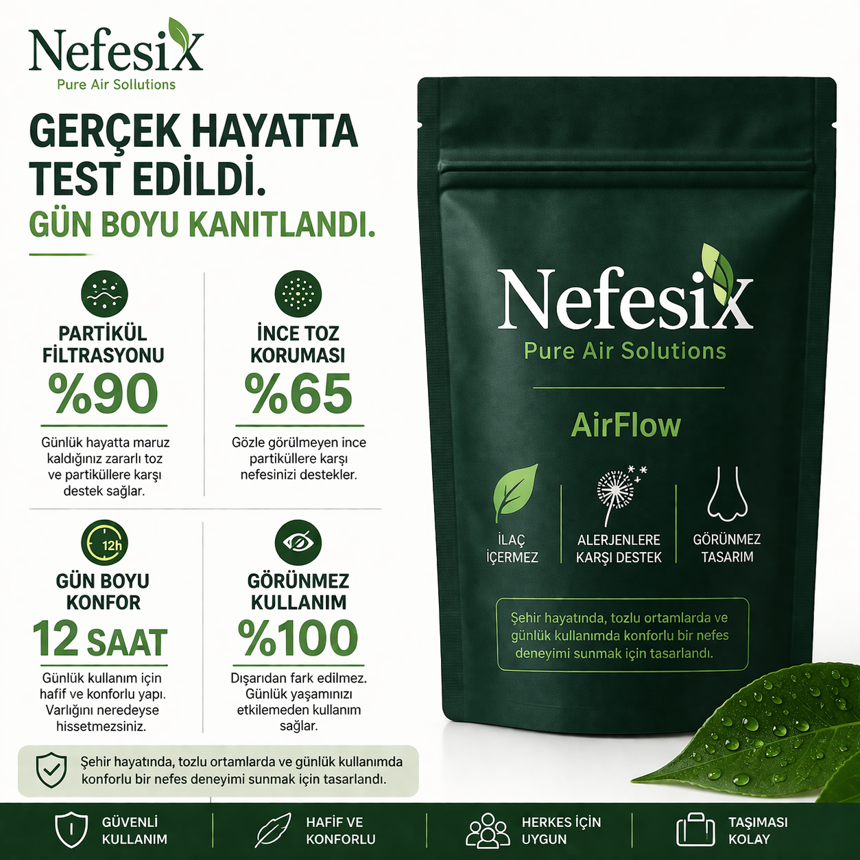 30'lu NefesiX Burun Filtresi