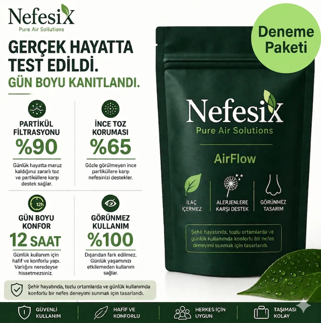 NefesiX Karışık Deneme Paketi (Tüm Bedenler Bir Arada - 4'lü Paket)