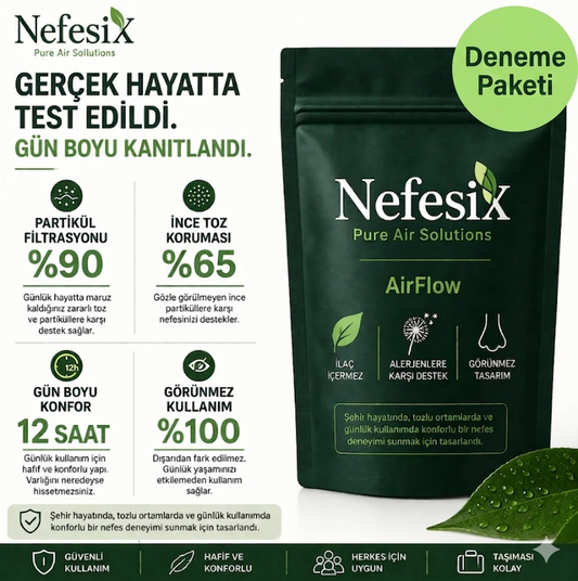 NefesiX Karışık Deneme Paketi (Tüm Bedenler Bir Arada - 4'lü Paket)